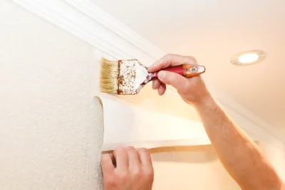 Pose de papier peint à Mouhers — revêtements muraux et toiles de verre